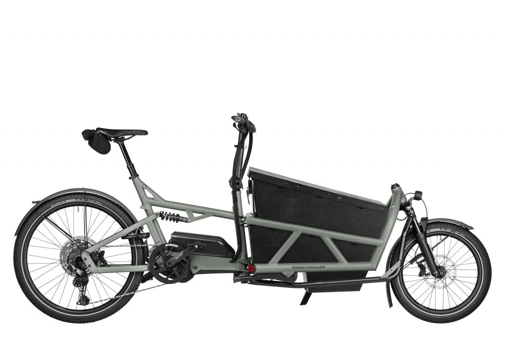 Riese & Müller Load5 mit Cargo Kit in Tundra Gey Matt