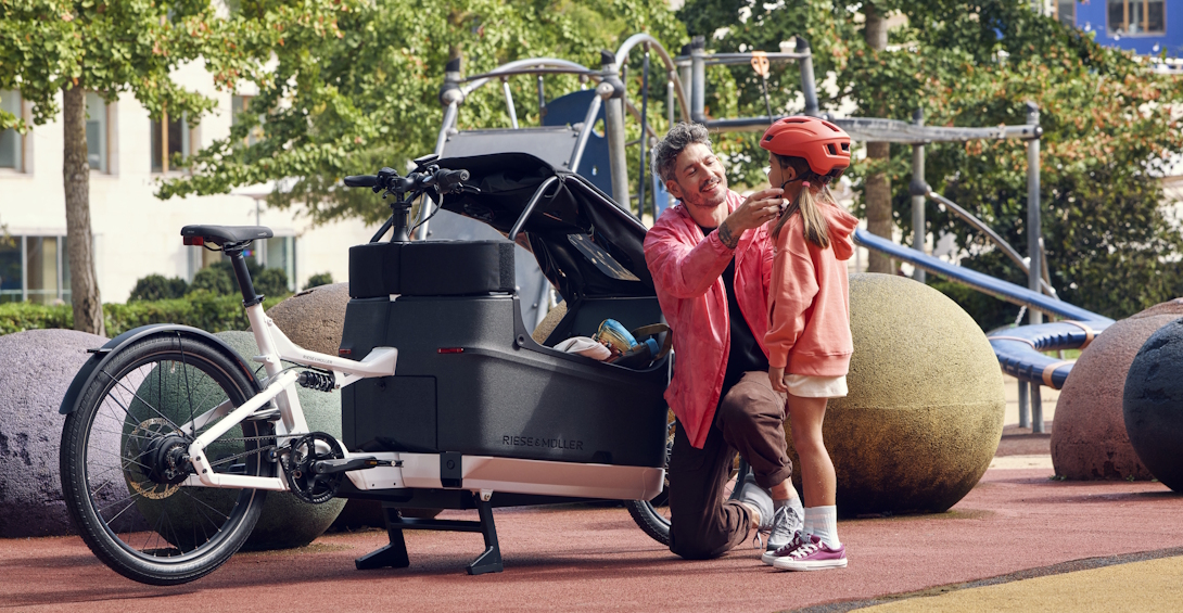 Cargo-eBike von Riese & Müller im Einsatz - eBikes für die Familie
